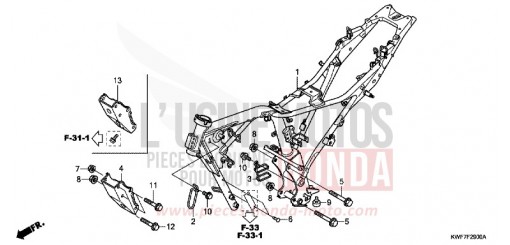 FRAME BODY CBF125MA de 2010